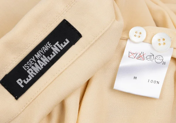 ISSEY MIYAKE PERMANENTE Slit Open-collar Shirt K-173524_018