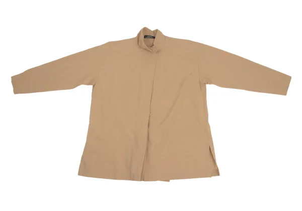ISSEY MIYAKE PERMANENTE Turn-up Design Stand-collar Blouse K-173525_002