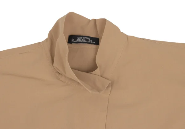 ISSEY MIYAKE PERMANENTE Turn-up Design Stand-collar Blouse K-173525_003