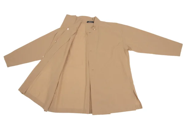 ISSEY MIYAKE PERMANENTE Turn-up Design Stand-collar Blouse K-173525_010