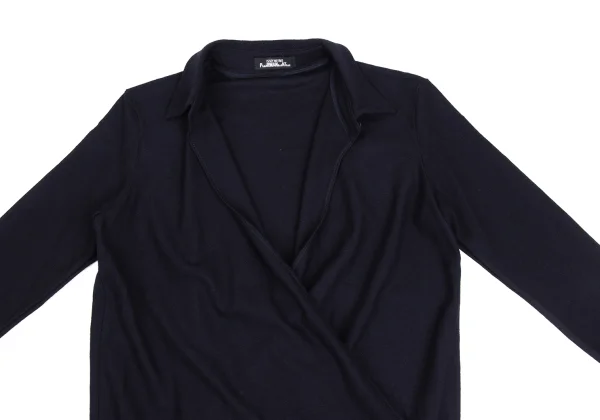ISSEY MIYAKE PERMANENTE Wool Wrap Design Top K-173527_005