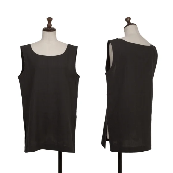 Plantation Wrinkled Tank Top Navy M K-173530_001