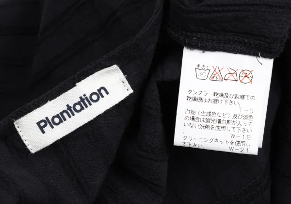 Plantation Hem Switching Wrinkled Top K-173533_011