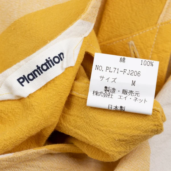 Plantation Block Check Collarless Shirt Tunic K-173535_015