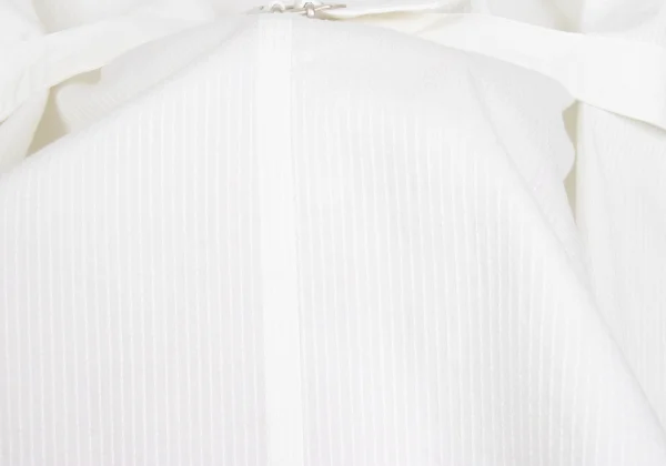 Plantation Stitch Design Band-collar Double-breasted Jacket K-173536_017
