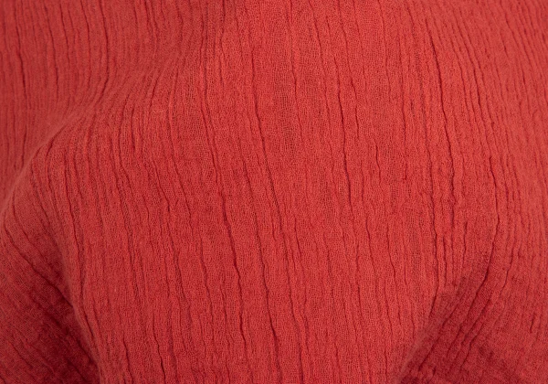 Plantation Dyed Cotton Linen Wrinkled Pleats Big-collar Shirt K-173538_012