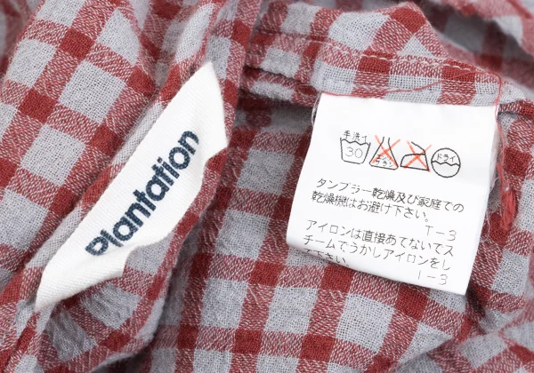 Plantation Check Weave T-shirt & Pants K-173542_009