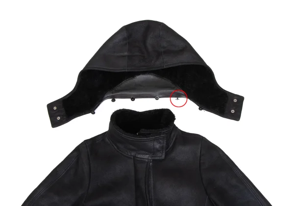 JIL SANDER Detachable Hood Shearling Coat K-173543_005