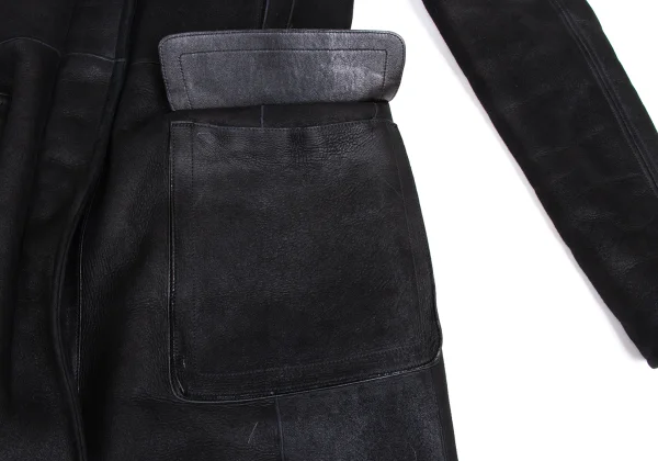 JIL SANDER Detachable Hood Shearling Coat K-173543_011