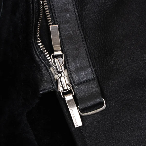 JIL SANDER Detachable Hood Shearling Coat K-173543_012