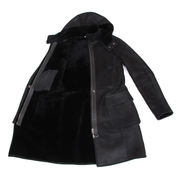 JIL SANDER Detachable Hood Shearling Coat K-173543_013