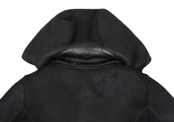 JIL SANDER Detachable Hood Shearling Coat K-173543_017