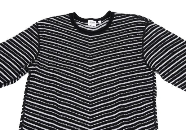 ARMANI COLLEZIONI Bias Stripe Reversible Knit Top K-173551_002