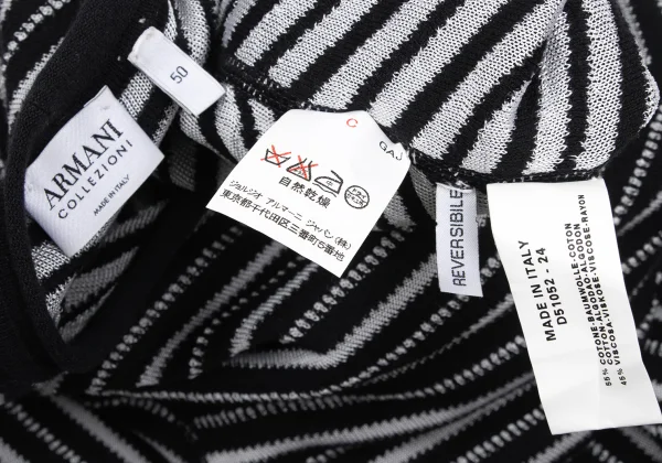 ARMANI COLLEZIONI Bias Stripe Reversible Knit Top K-173551_014