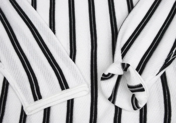 ARMANI COLLEZIONI Rayon Cotton Stripe Mesh Knit Top K-173552_005