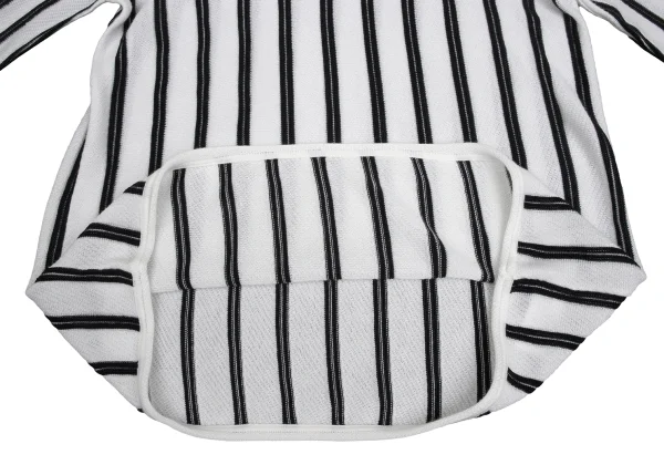 ARMANI COLLEZIONI Rayon Cotton Stripe Mesh Knit Top K-173552_008