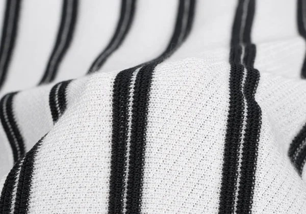 ARMANI COLLEZIONI Rayon Cotton Stripe Mesh Knit Top K-173552_011