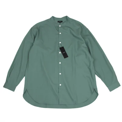 JOSEPH HOMME Cotton Band Collar Shirt