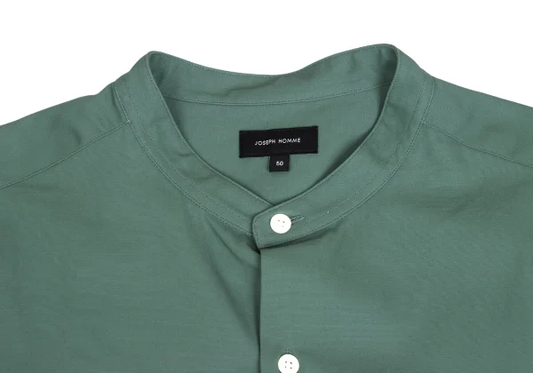 JOSEPH HOMME Cotton Band Collar Shirt K-173553_003