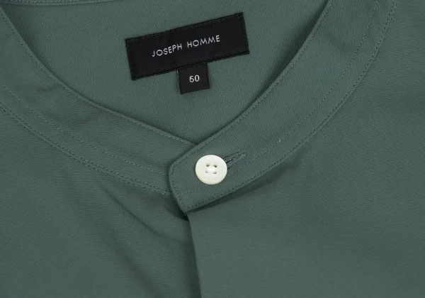 JOSEPH HOMME Cotton Band Collar Shirt K-173553_004