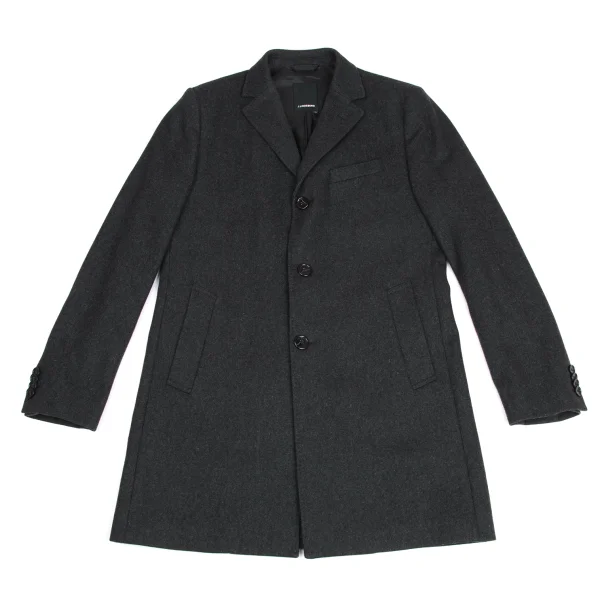 J.LINDEBERG Wool Nylon Chesterfield Coat Grey 50 K-173554_001