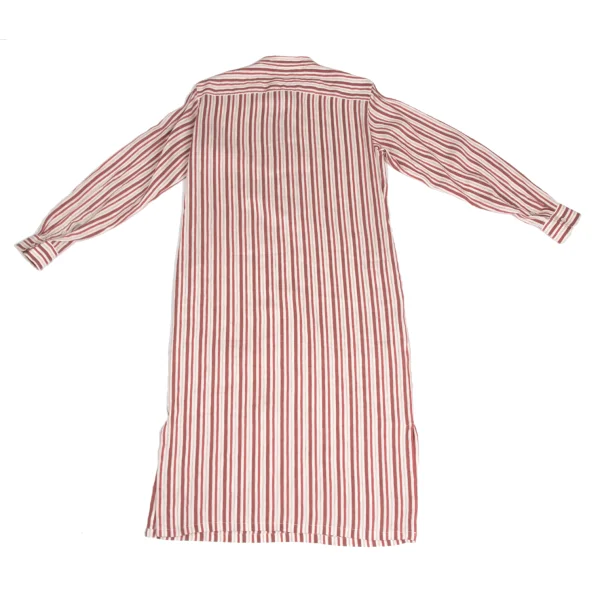 Max Mara Linen Silk Pull Over Stripe SHirt Dress K-173557_011