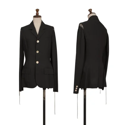Jean Paul GAULTIER FEMME Shoulder Net Switching Jacket