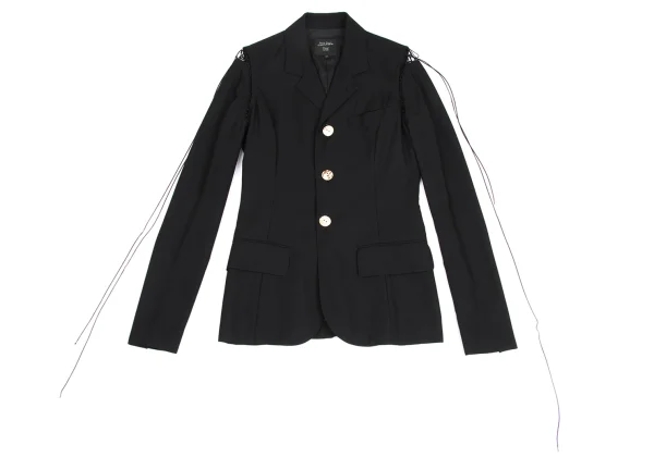 Jean Paul GAULTIER FEMME Shoulder Net Switching Jacket K-173565_002