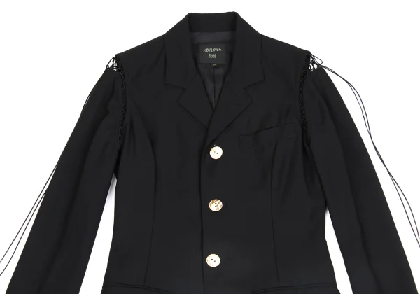 Jean Paul GAULTIER FEMME Shoulder Net Switching Jacket K-173565_003