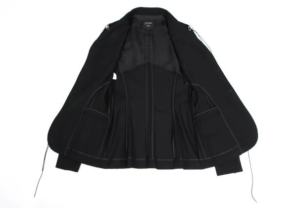Jean Paul GAULTIER FEMME Shoulder Net Switching Jacket K-173565_012