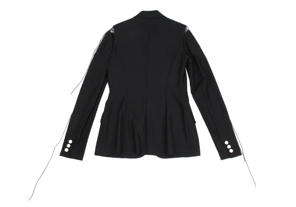 Jean Paul GAULTIER FEMME Shoulder Net Switching Jacket K-173565_013
