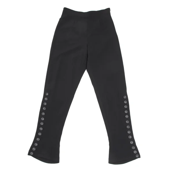 Jean Paul GAULTIER FEMME Side Button Design Pants Black 40 K-173566_001