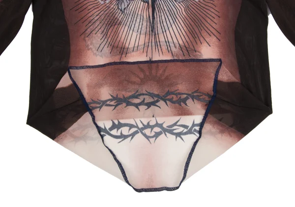 Jean Paul GAULTIER HOMME Tattoo Printed Mesh Top K-173568_011