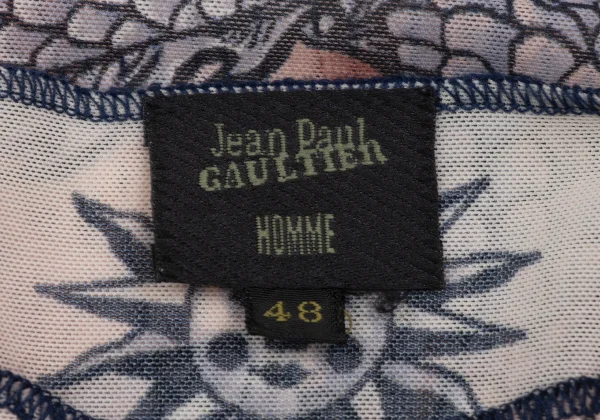 Jean Paul GAULTIER HOMME Tattoo Printed Mesh Top K-173568_017