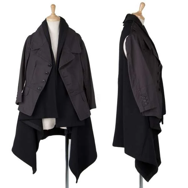 コムデギャルソンCOMME des GARCONS 異素材レイヤードデザイン