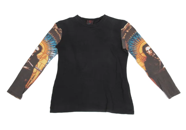 Jean Paul GAULTIER CLASSIQUE Printed Sleeve Switching Top K-173570_002
