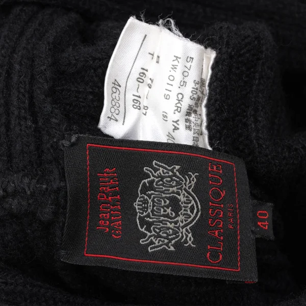 Jean Paul GAULTIER CLASSIQUE Wool Turtleneck Rib Knit Sweater K-173572_015
