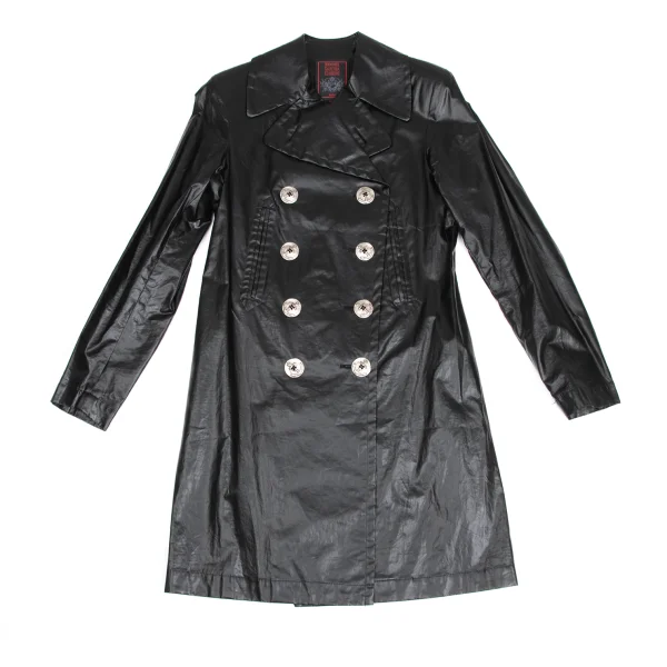 Jean Paul GAULTIER CLASSIQUE Coated Cotton Anchor Buttons Coat K-173574_002