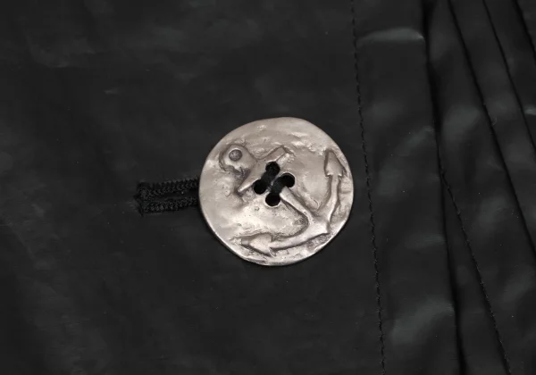 Jean Paul GAULTIER CLASSIQUE Coated Cotton Anchor Buttons Coat K-173574_009