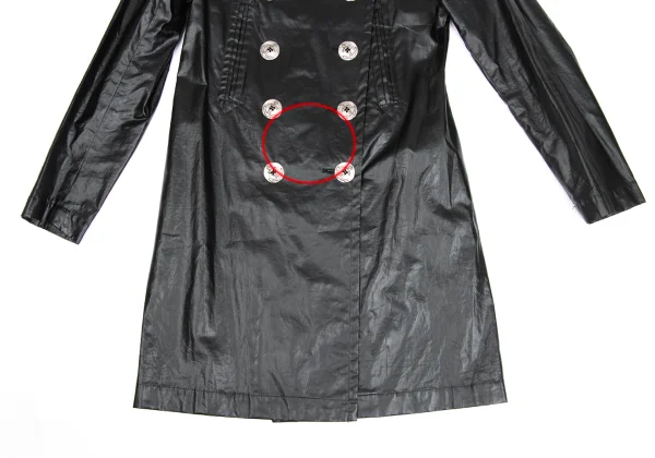 Jean Paul GAULTIER CLASSIQUE Coated Cotton Anchor Buttons Coat K-173574_011