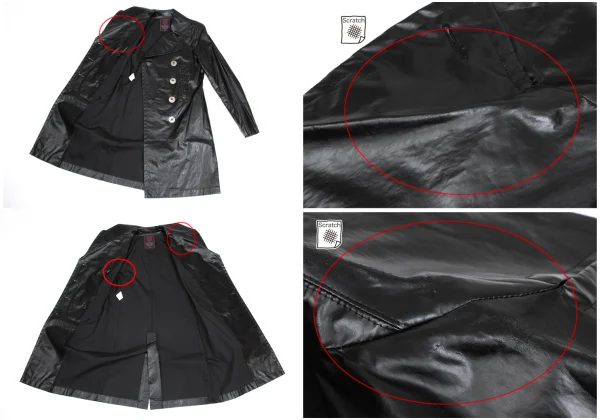 Jean Paul GAULTIER CLASSIQUE Coated Cotton Anchor Buttons Coat K-173574_013