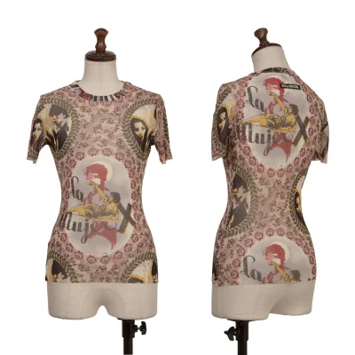 JPG by GAULTIER Collage Print Mesh T-shirt