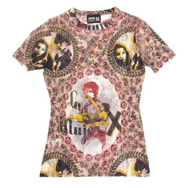 JPG by GAULTIER Collage Print Mesh T-shirt K-173575_002