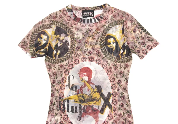 JPG by GAULTIER Collage Print Mesh T-shirt K-173575_003