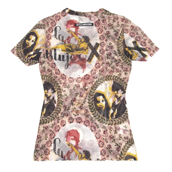 JPG by GAULTIER Collage Print Mesh T-shirt K-173575_012