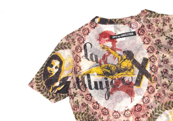 JPG by GAULTIER Collage Print Mesh T-shirt K-173575_013