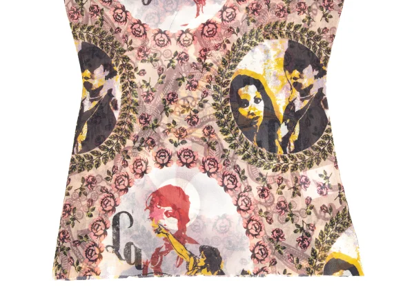 JPG by GAULTIER Collage Print Mesh T-shirt K-173575_014