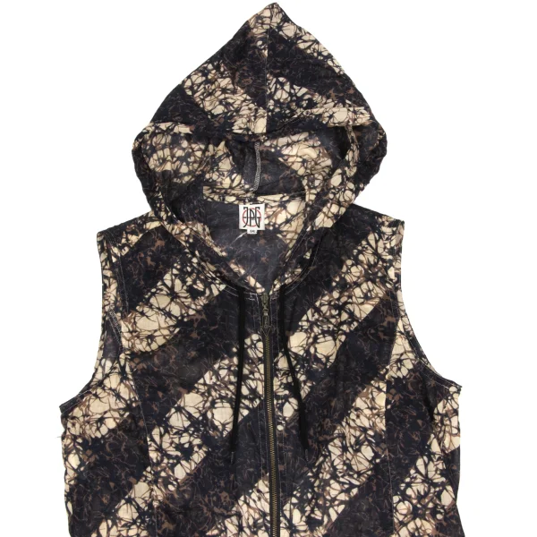 JPG by GAULTIER Print Hooded Zip Vest K-173576_002