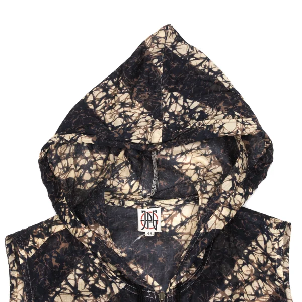 JPG by GAULTIER Print Hooded Zip Vest K-173576_003