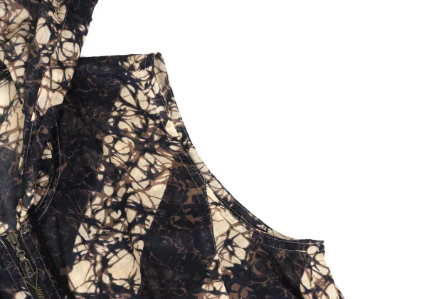 JPG by GAULTIER Print Hooded Zip Vest K-173576_006